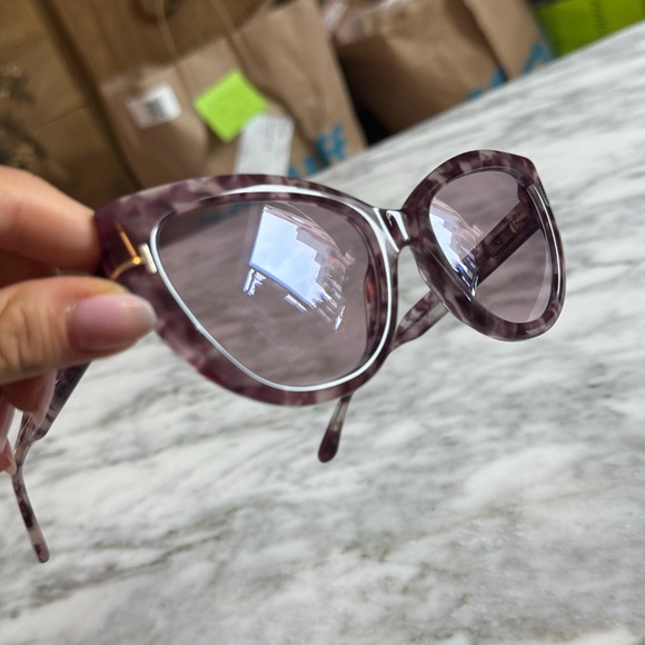 Tom Ford Anya Purple Havana Cat Eye Women\'s Sunglasses main image 5